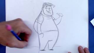 How to Draw a Cartoon People  for Beginners [upl. by Carrick]