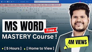 Microsoft Word A to Z Tutorial 2024  हिंदी   Complete MS Word Beginners to Advance Tutorial [upl. by Felecia]