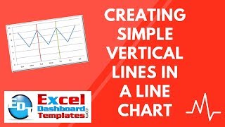 Creating Simple Vertical Lines in an Excel Line Chart [upl. by Ecyob]