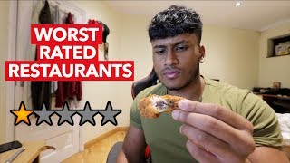 I Ate At The WORST REVIEWED RESTAURANTS In My City London [upl. by Buttaro]