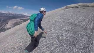 Climbing Half Dome via Snake Dike [upl. by Yeslehc]