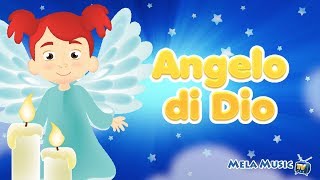 Angelo di Dio  Preghiere per bambini MelaEducational [upl. by Petulah]