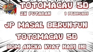 PREDIKSI TOTO MACAU 5D HARI INI 1 FEBRUARI 2025  BOCORAN TOTO MACAU 5D HARI INI  TTM 5D [upl. by Lemhar]