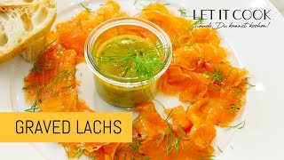 Gebeizter Lachs mit Dill Senf Sauce  Lachs selber beizen [upl. by Ahterod409]