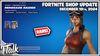 RARE RENEGADE RAIDER IS BACK Fortnite Item Shop December 19th 2024 Fortnite Chapter 6 [upl. by Akimad]