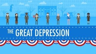 The Great Depression Crash Course US History 33 [upl. by Anirual]