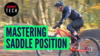 Everything You Need To Know About MTB Saddle Position  GMBN Guide To Bike Setup [upl. by Desdemona]