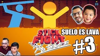 Luchas de Palos Extremas  Stick Fight 3  Juegos Karim Juega [upl. by Ivey]