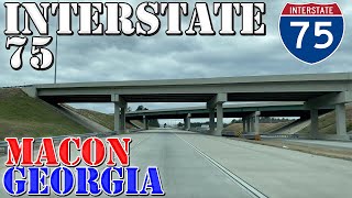 I75  South  Macon  Georgia  4K Highway Drive [upl. by Ymarej179]