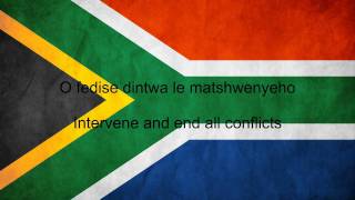 South Africa National Anthem English lyrics [upl. by Miarfe]