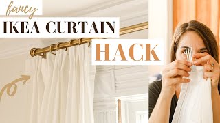 IKEA Curtain Hack  From CHEAP to TAILORED [upl. by Anisor]