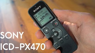 Sony ICD PX470 Digital Audio Recorder Review [upl. by Harrad]