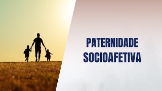 Paternidade socioafetiva [upl. by Naitsirk]