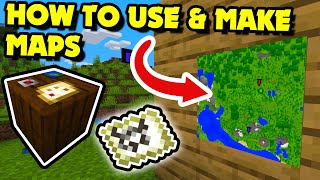 How to USE amp MAKE MAPS in Minecraft 116120  Cartography Table  FULL GUIDE Minecraft Tutorial [upl. by Emiolhs]