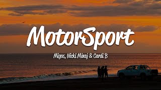 Migos  MotorSport Lyrics ft Cardi B Nicki Minaj [upl. by Guimar]