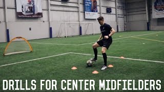 Training Drills For Central Midfielders  The Essentials To Playing Central Midfield [upl. by Yllet]