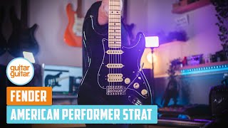 Fender American Performer Stratocaster HSS  Demo Tones amp Overview [upl. by Gilges606]