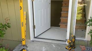 Jeld Wen Front Door Installation  Really crappy products and craftsmanship PART 1 [upl. by Fitzger252]