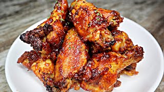 Easy Oven Baked BBQ Chicken Wings Baked Chicken Recipe [upl. by Notsirb]