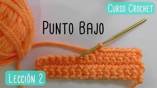 Crochet para principiantes punto bajo [upl. by Horvitz516]