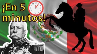 ¡La Revolución Mexicana EN 5 MINUTOS  Resumen [upl. by Cooke]