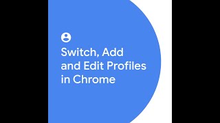 Switch Add and Edit Profiles in Google Chrome [upl. by Sall527]