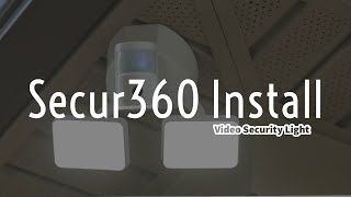 Secur360 Video Security Light  INSTALL amp REVIEW [upl. by Haroppiz]