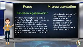 What is Difference Between Fraud amp Misrepresentation [upl. by Dickenson]