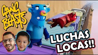 Luchas Locas en Gang Beasts  Pelea Epica  Juegos Karim Juega [upl. by Alesram786]