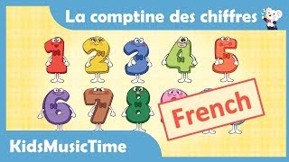 NumberSong 110 in FrenchLa comptine des chiffresLa chanson des nombresLearning Numbers in French [upl. by Leilani]