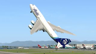 Giant Boeing 747 Vertical Takeoff  XPlane 11 [upl. by Ymac753]