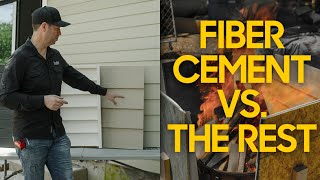 Will it Burn Fiber Cement vs the Rest  Siding Comparison [upl. by Jeremy892]