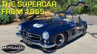 The Supercar from 1955 Mercedes Benz 300SL Gullwing W198 RETRO DRIVE REVIEW [upl. by Asselam]