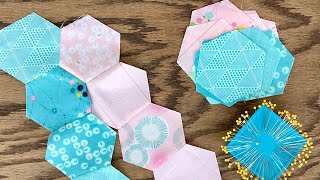 How to Sew Hexagons by Machine [upl. by Gilligan]