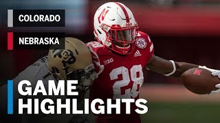 Highlights Colorado Buffaloes vs Nebraska Cornhuskers  Big Ten Football [upl. by Aisorbma]