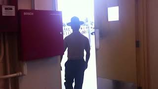 USMC Chief Drill Instructor Marching Recruits [upl. by Enyrehtak810]