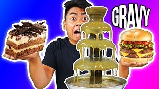 GRAVY FONDUE CHALLENGE [upl. by Hollingsworth]