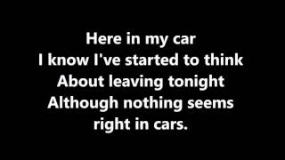 Gary Numan  Cars Lyrics [upl. by Kellia]