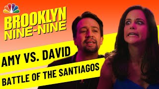 Amy vs David Battle of the Santiagos  Brooklyn NineNine [upl. by Rama]