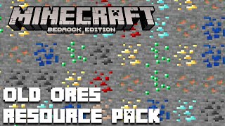 Old Ores Resource Pack  Minecraft Bedrock Edition [upl. by Ennaylime]