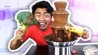 CHOCOLATE FONDUE CHALLENGE [upl. by Eetnod]