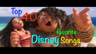 Top 40 Disney Songs [upl. by Nyllewell]