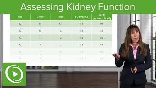 Assessing Kidney Function Glomerular Filtration Rate GFR Nephrology Lecturio [upl. by Ruyam]