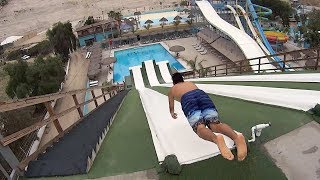 Slip N Fly Water Slide at Albercas El Vergel [upl. by Nahtaoj829]