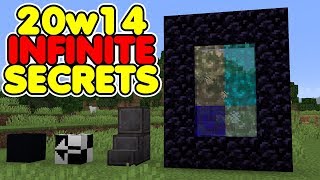 All Secrets Found in Minecraft 20w14 Infinite Snapshot [upl. by Denis]