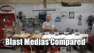 Blast Medias Compared and Demonstrated [upl. by Andel]