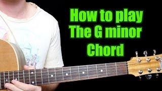 How to Play  G minor Chord Guitar [upl. by Leinaj759]