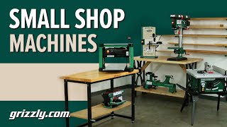 Small Woodworking Shop The Essential Grizzly Tools [upl. by Enymzaj335]