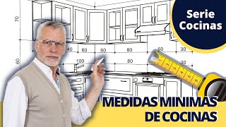 TODAS las Medidas Mínimas para Muebles de Cocinas Modernas Integrales  Diseño de Cocinas 2022 [upl. by Akit]