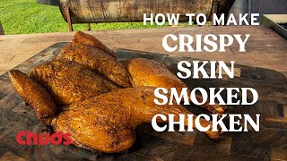 Crispy Skin Smoked Chicken  Chuds BBQ [upl. by Thessa]